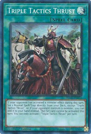 Triple Tactics Thrust (RA03-EN072) - Quarter Century Bonanza 1st Edition Quarter Century Bonanza Yugioh Single  Squirtle Squad Card Shop.
