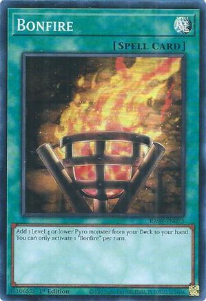 Bonfire (RA03-EN073) - Quarter Century Bonanza 1st Edition Quarter Century Bonanza Yugioh Single  Squirtle Squad Card Shop.
