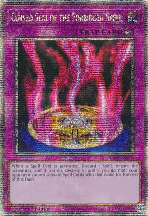 Cursed Seal of the Forbidden Spell (Quarter Century Secret Rare) (RA03-EN076) - Quarter Century Bonanza 1st Edition Quarter Century Bonanza Yugioh Single  Squirtle Squad Card Shop.