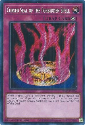 Cursed Seal of the Forbidden Spell (Secret Rare) (RA03-EN076) - Quarter Century Bonanza 1st Edition Quarter Century Bonanza Yugioh Single  Squirtle Squad Card Shop.