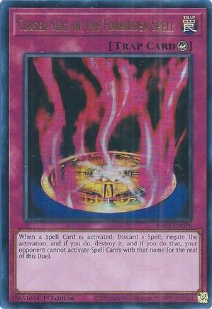 Cursed Seal of the Forbidden Spell (UR) (RA03-EN076) - Quarter Century Bonanza 1st Edition Quarter Century Bonanza Yugioh Single  Squirtle Squad Card Shop.