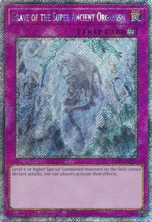 Grave of the Super Ancient Organism (Platinum Secret Rare) (RA03-EN077) - Quarter Century Bonanza 1st Edition Quarter Century Bonanza Yugioh Single  Squirtle Squad Card Shop.