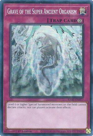 Grave of the Super Ancient Organism (RA03-EN077) - Quarter Century Bonanza 1st Edition Quarter Century Bonanza Yugioh Single  Squirtle Squad Card Shop.
