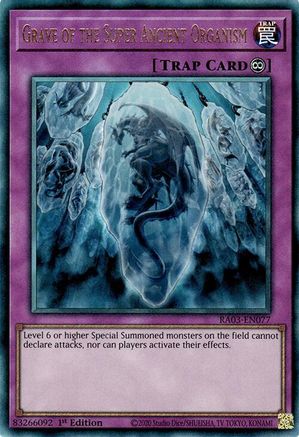 Grave of the Super Ancient Organism (PUR) (RA03-EN077) - Quarter Century Bonanza 1st Edition Quarter Century Bonanza Yugioh Single  Squirtle Squad Card Shop.