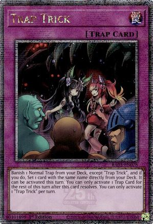 Trap Trick (Quarter Century Secret Rare) (RA03-EN078) - Quarter Century Bonanza 1st Edition Quarter Century Bonanza Yugioh Single  Squirtle Squad Card Shop.