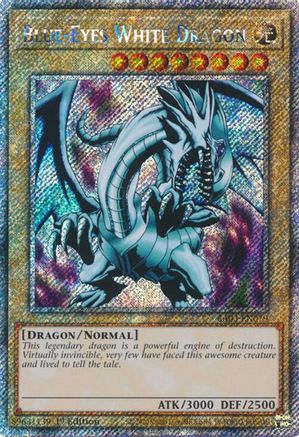 Blue-Eyes White Dragon (Platinum Secret Rare) (RA03-EN079) - Quarter Century Bonanza 1st Edition Quarter Century Bonanza Yugioh Single  Squirtle Squad Card Shop.
