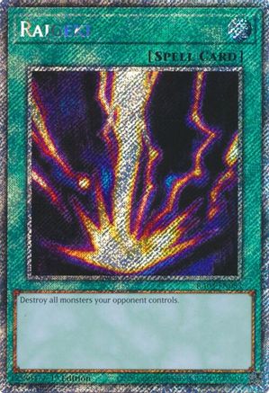Raigeki (Platinum Secret Rare) (RA03-EN083) - Quarter Century Bonanza 1st Edition Quarter Century Bonanza Yugioh Single  Squirtle Squad Card Shop.