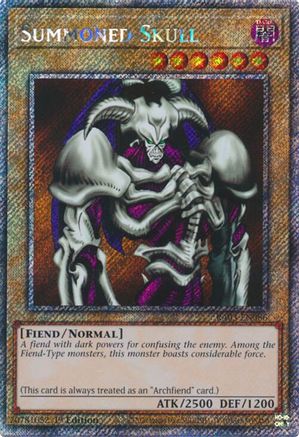 Summoned Skull (Platinum Secret Rare) (RA03-EN086) - Quarter Century Bonanza 1st Edition Quarter Century Bonanza Yugioh Single  Squirtle Squad Card Shop.