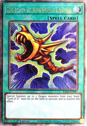 The Flute of Summoning Dragon (Quarter Century Secret Rare) (RA03-EN087) - Quarter Century Bonanza 1st Edition Quarter Century Bonanza Yugioh Single  Squirtle Squad Card Shop.