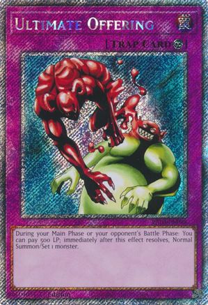 Ultimate Offering (Platinum Secret Rare) (RA03-EN088) - Quarter Century Bonanza 1st Edition Quarter Century Bonanza Yugioh Single  Squirtle Squad Card Shop.