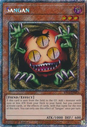 Sangan (Platinum Secret Rare) (RA03-EN089) - Quarter Century Bonanza 1st Edition Quarter Century Bonanza Yugioh Single  Squirtle Squad Card Shop.