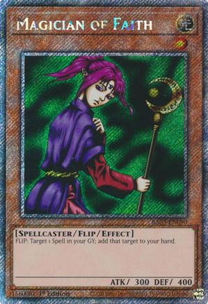 Magician of Faith (Platinum Secret Rare) (RA03-EN090) - Quarter Century Bonanza 1st Edition Quarter Century Bonanza Yugioh Single  Squirtle Squad Card Shop.