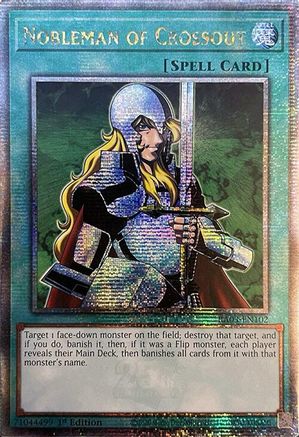 Nobleman of Crossout (Quarter Century Secret Rare) (RA03-EN102) - Quarter Century Bonanza 1st Edition Quarter Century Bonanza Yugioh Single  Squirtle Squad Card Shop.