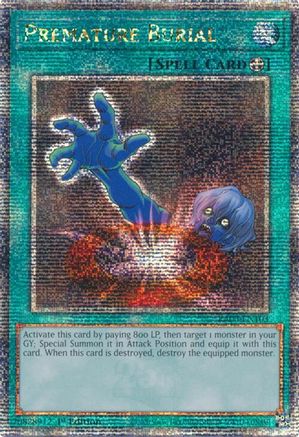 Premature Burial (Quarter Century Secret Rare) (RA03-EN103) - Quarter Century Bonanza 1st Edition Quarter Century Bonanza Yugioh Single  Squirtle Squad Card Shop.