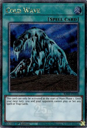 Cold Wave (Quarter Century Secret Rare) (RA03-EN104) - Quarter Century Bonanza 1st Edition Quarter Century Bonanza Yugioh Single  Squirtle Squad Card Shop.