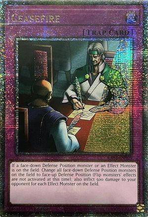 Ceasefire (Quarter Century Secret Rare) (RA03-EN105) - Quarter Century Bonanza 1st Edition Quarter Century Bonanza Yugioh Single  Squirtle Squad Card Shop.