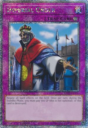 Imperial Order (Quarter Century Secret Rare) (RA03-EN106) - Quarter Century Bonanza 1st Edition Quarter Century Bonanza Yugioh Single  Squirtle Squad Card Shop.