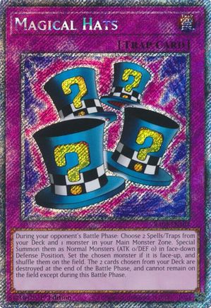 Magical Hats (Platinum Secret Rare) (RA03-EN107) - Quarter Century Bonanza 1st Edition Quarter Century Bonanza Yugioh Single  Squirtle Squad Card Shop.
