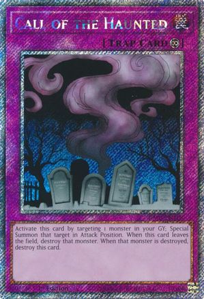 Call of the Haunted (Platinum Secret Rare) (RA03-EN108) - Quarter Century Bonanza 1st Edition Quarter Century Bonanza Yugioh Single  Squirtle Squad Card Shop.
