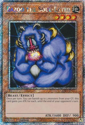 Bazoo the Soul-Eater (Platinum Secret Rare) (RA03-EN111) - Quarter Century Bonanza 1st Edition Quarter Century Bonanza Yugioh Single  Squirtle Squad Card Shop.