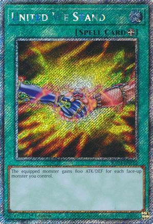 United We Stand (Platinum Secret Rare) (RA03-EN112) - Quarter Century Bonanza 1st Edition Quarter Century Bonanza Yugioh Single  Squirtle Squad Card Shop.