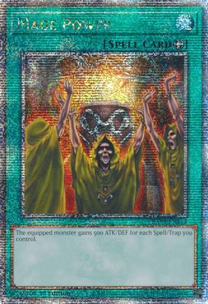 Mage Power (Quarter Century Secret Rare) (RA03-EN113) - Quarter Century Bonanza 1st Edition Quarter Century Bonanza Yugioh Single  Squirtle Squad Card Shop.