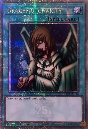 Graceful Charity (Quarter Century Secret Rare) (RA03-EN116) - Quarter Century Bonanza 1st Edition Quarter Century Bonanza Yugioh Single  Squirtle Squad Card Shop.
