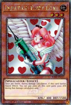 Injection Fairy Lily (Quarter Century Secret Rare) (RA03-EN117) - Quarter Century Bonanza 1st Edition Quarter Century Bonanza Yugioh Single  Squirtle Squad Card Shop.