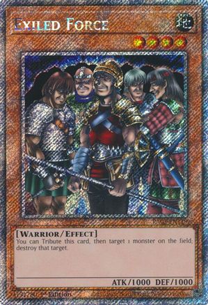 Exiled Force (Platinum Secret Rare) (RA03-EN119) - Quarter Century Bonanza 1st Edition Quarter Century Bonanza Yugioh Single  Squirtle Squad Card Shop.