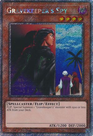 Gravekeeper's Spy (Platinum Secret Rare) (RA03-EN121) - Quarter Century Bonanza 1st Edition Quarter Century Bonanza Yugioh Single  Squirtle Squad Card Shop.