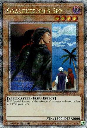 Gravekeeper's Spy (Quarter Century Secret Rare) (RA03-EN121) - Quarter Century Bonanza 1st Edition Quarter Century Bonanza Yugioh Single  Squirtle Squad Card Shop.