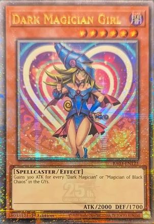Dark Magician Girl (Quarter Century Secret Rare) (A) (RA03-EN123) - Quarter Century Bonanza 1st Edition Quarter Century Bonanza Yugioh Single  Squirtle Squad Card Shop.