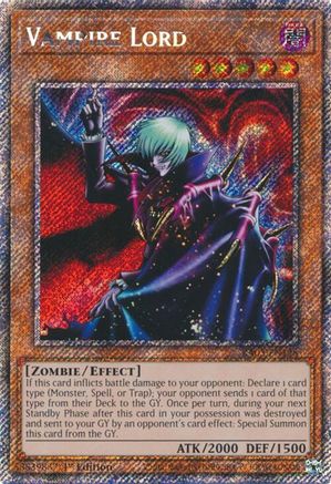 Vampire Lord (Platinum Secret Rare) (RA03-EN128) - Quarter Century Bonanza 1st Edition Quarter Century Bonanza Yugioh Single  Squirtle Squad Card Shop.