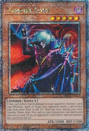 Vampire Lord (Quarter Century Secret Rare) (RA03-EN128) - Quarter Century Bonanza 1st Edition Quarter Century Bonanza Yugioh Single  Squirtle Squad Card Shop.
