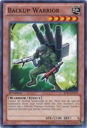 Backup Warrior (BP01-EN159) - Battle Pack: Epic Dawn 1st Edition Battle Pack: Epic Dawn Yugioh Single  Squirtle Squad Card Shop.