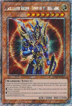 Black Luster Soldier - Envoy of the Beginning (Platinum Secret Rare) (RA03-EN132) - Quarter Century Bonanza 1st Edition Quarter Century Bonanza Yugioh Single  Squirtle Squad Card Shop.