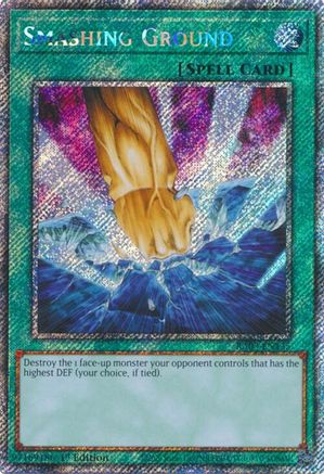 Smashing Ground (Platinum Secret Rare) (RA03-EN135) - Quarter Century Bonanza 1st Edition Quarter Century Bonanza Yugioh Single  Squirtle Squad Card Shop.