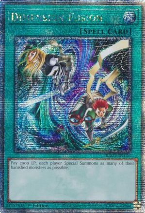 Dimension Fusion (Quarter Century Secret Rare) (RA03-EN136) - Quarter Century Bonanza 1st Edition Quarter Century Bonanza Yugioh Single  Squirtle Squad Card Shop.