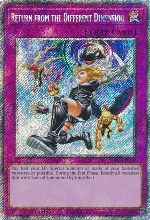 Return from the Different Dimension (Platinum Secret Rare) (RA03-EN140) - Quarter Century Bonanza 1st Edition Quarter Century Bonanza Yugioh Single  Squirtle Squad Card Shop.