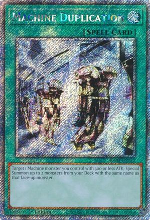 Machine Duplication (Platinum Secret Rare) (RA03-EN145) - Quarter Century Bonanza 1st Edition Quarter Century Bonanza Yugioh Single  Squirtle Squad Card Shop.