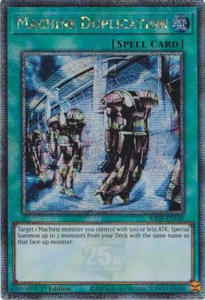 Machine Duplication (Quarter Century Secret Rare) (RA03-EN145) - Quarter Century Bonanza 1st Edition Quarter Century Bonanza Yugioh Single  Squirtle Squad Card Shop.