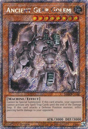 Ancient Gear Golem (Platinum Secret Rare) (RA03-EN151) - Quarter Century Bonanza 1st Edition Quarter Century Bonanza Yugioh Single  Squirtle Squad Card Shop.