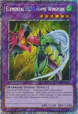 Elemental HERO Flame Wingman (Platinum Secret Rare) (RA03-EN152) - Quarter Century Bonanza 1st Edition Quarter Century Bonanza Yugioh Single  Squirtle Squad Card Shop.