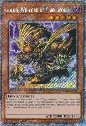 Goldd, Wu-Lord of Dark World (Platinum Secret Rare) (RA03-EN159) - Quarter Century Bonanza 1st Edition Quarter Century Bonanza Yugioh Single  Squirtle Squad Card Shop.