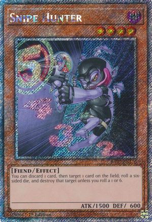 Snipe Hunter (Platinum Secret Rare) (RA03-EN170) - Quarter Century Bonanza 1st Edition Quarter Century Bonanza Yugioh Single  Squirtle Squad Card Shop.