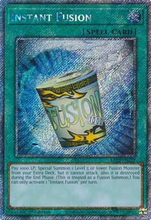 Instant Fusion (Platinum Secret Rare) (RA03-EN171) - Quarter Century Bonanza 1st Edition Quarter Century Bonanza Yugioh Single  Squirtle Squad Card Shop.