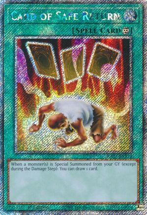 Card of Safe Return(Platinum Secret Rare) (RA03-EN172) - Quarter Century Bonanza 1st Edition Quarter Century Bonanza Yugioh Single  Squirtle Squad Card Shop.