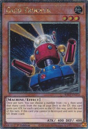Card Trooper (Quarter Century Secret Rare) (RA03-EN172) - Quarter Century Bonanza 1st Edition Quarter Century Bonanza Yugioh Single  Squirtle Squad Card Shop.