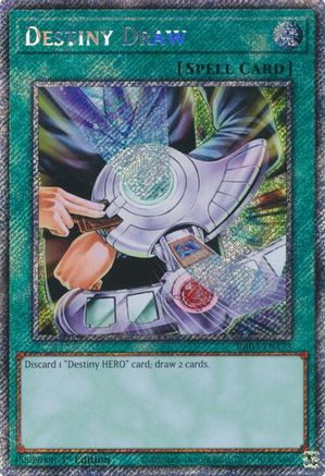 Destiny Draw (Platinum Secret Rare) (RA03-EN173) - Quarter Century Bonanza 1st Edition Quarter Century Bonanza Yugioh Single  Squirtle Squad Card Shop.
