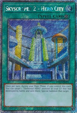 Skyscraper 2 - Hero City (Platinum Secret Rare) (RA03-EN175) - Quarter Century Bonanza 1st Edition Quarter Century Bonanza Yugioh Single  Squirtle Squad Card Shop.